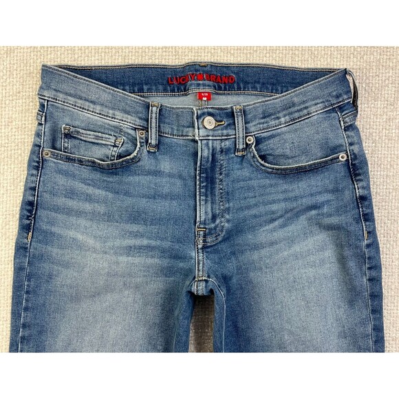 Lucky Brand Jeans Sweet Crop Women's 6 /28 Stretch Mid Rise Blue Denim - Picture 2 of 12